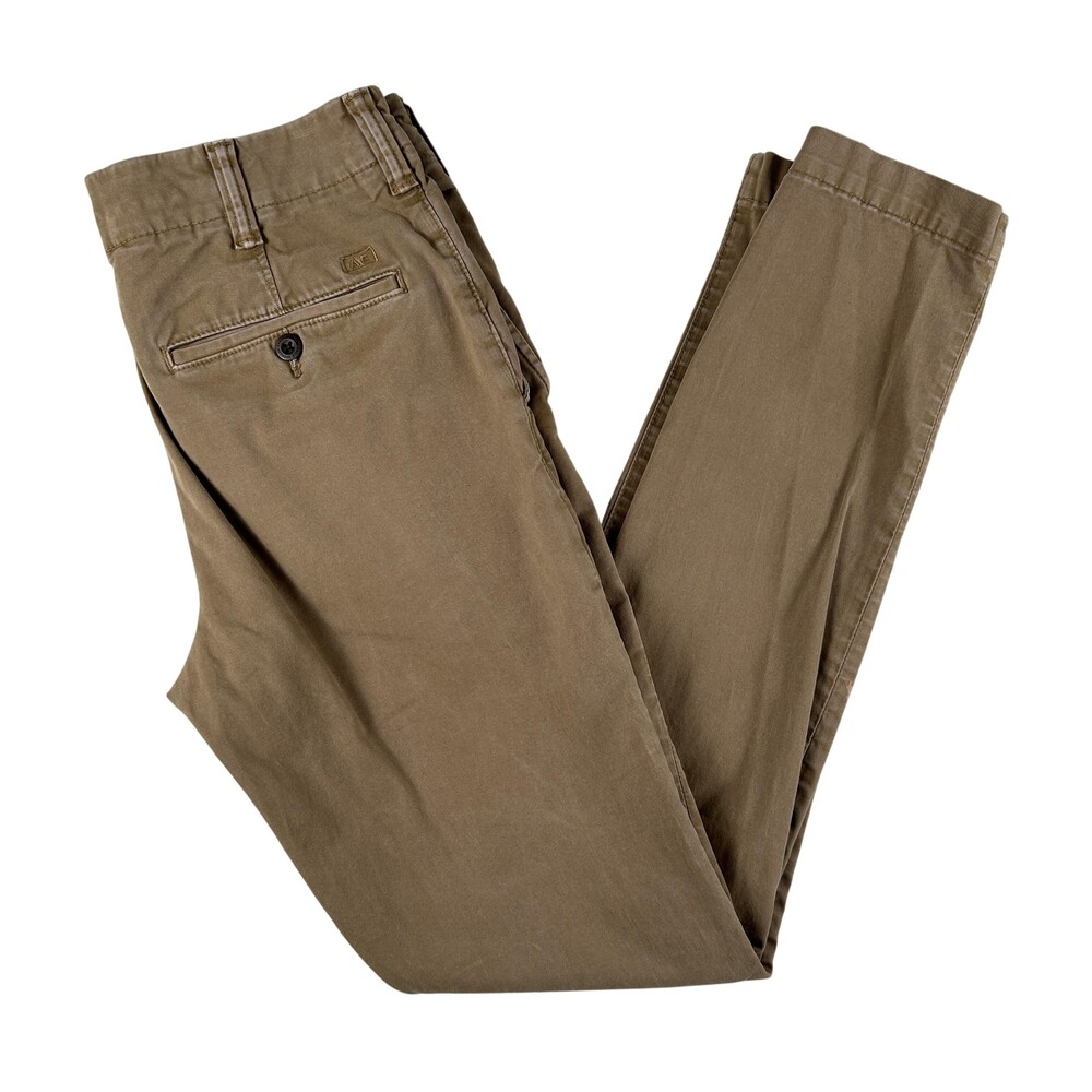 American Eagle Pants Mens 28x30 Beige Flex Slim Fit Stretch Chino Casual Khaki